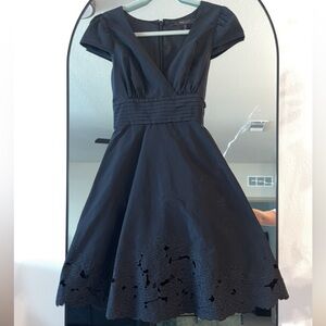 BCBG MAXAZRIA Lace Cap Sleeve Dress